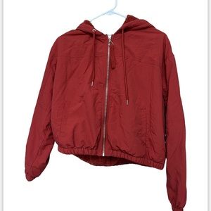 Cropped Zipped Hoodie